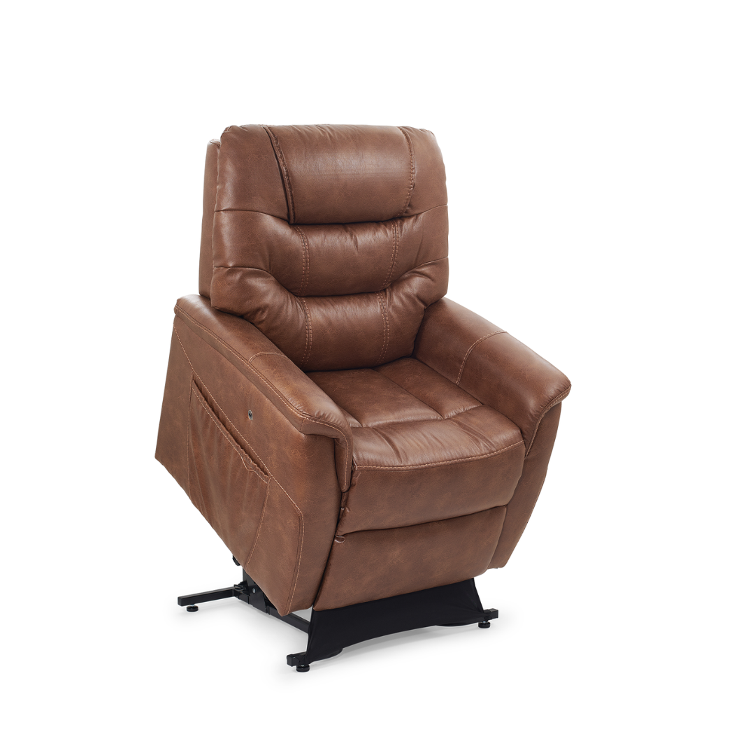 Golden Tech DeLuna™ Series Dione Luxury Power Lift Recliners - Acorn in lifted position